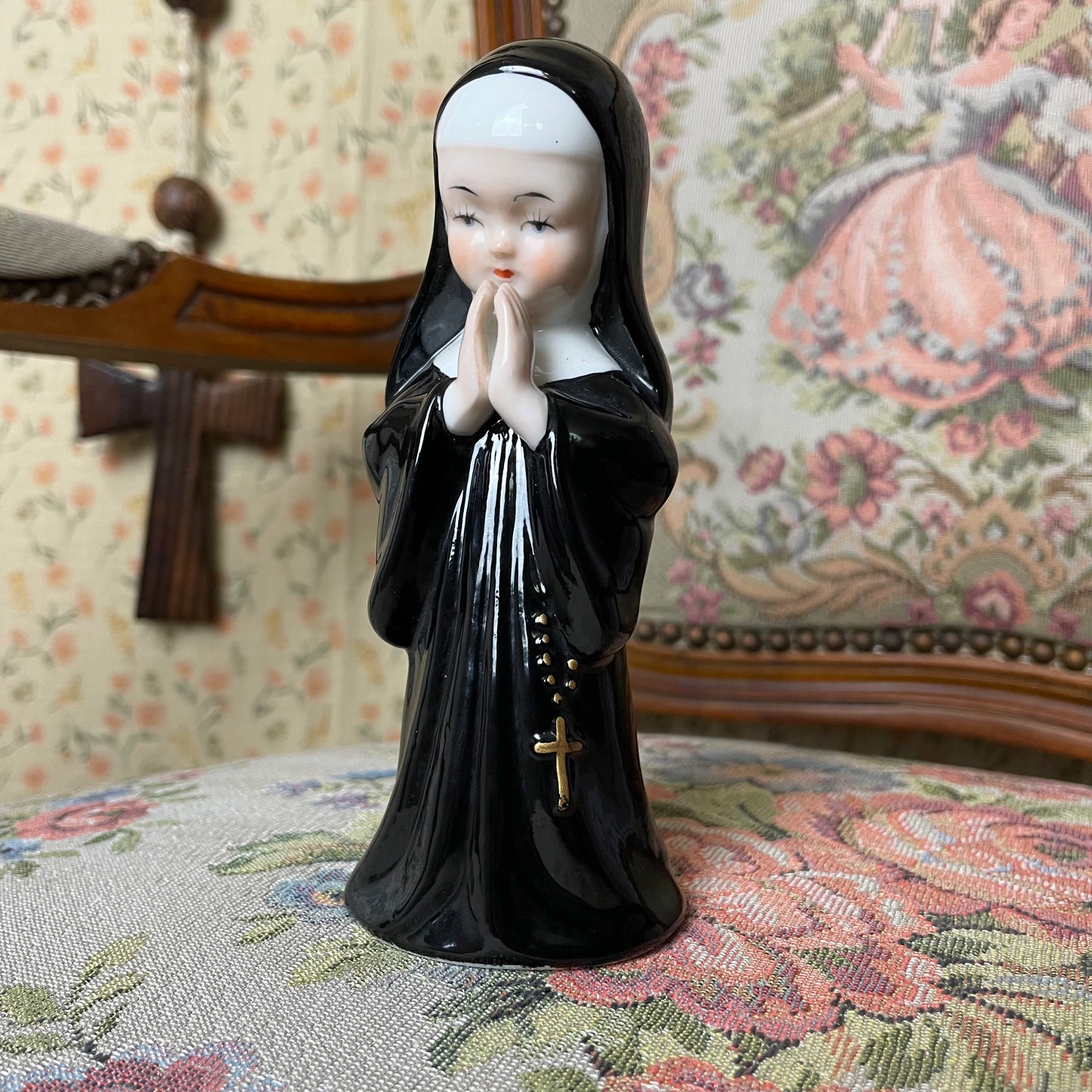 Vintage Porcelain Nun Figurine