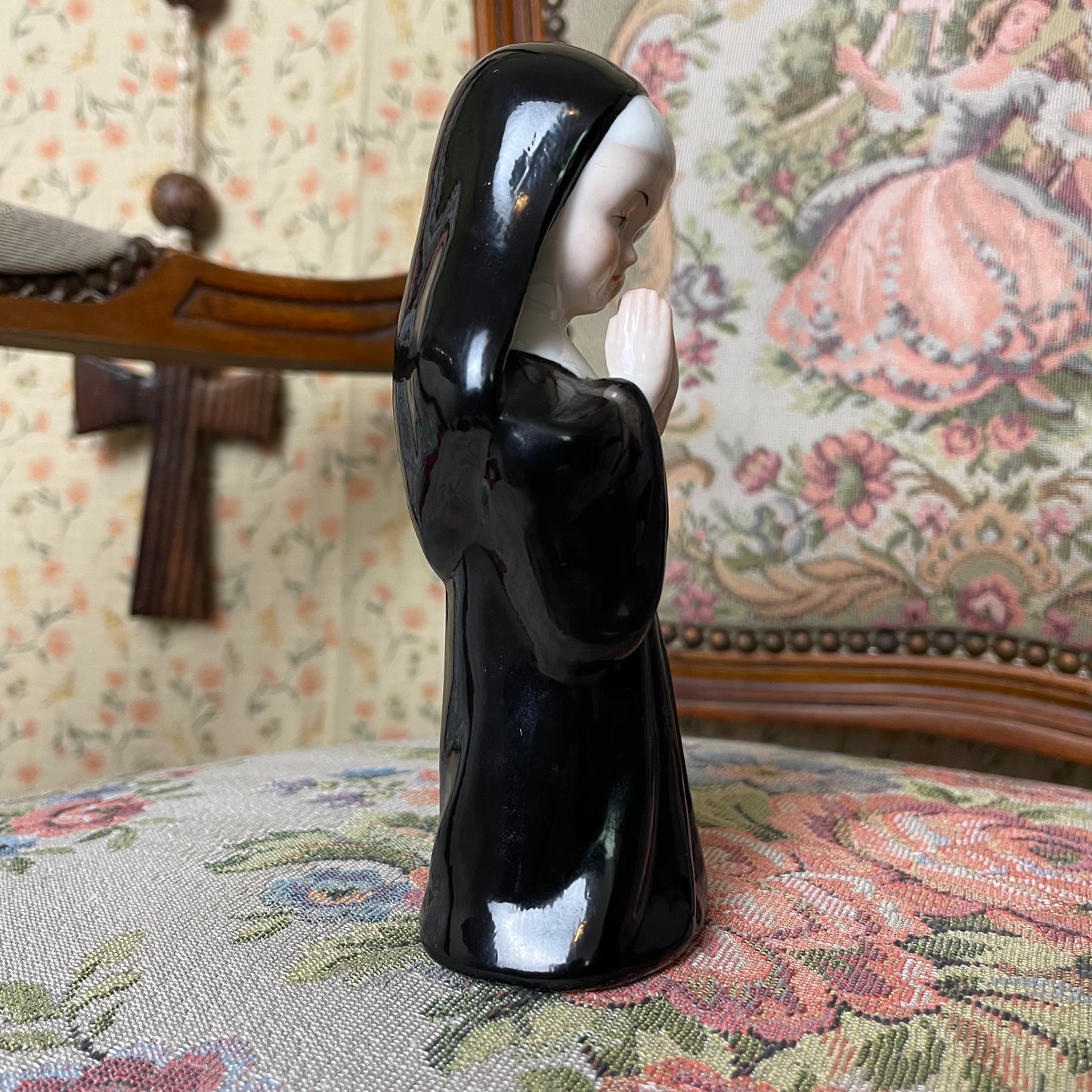 Vintage Porcelain Nun Figurine