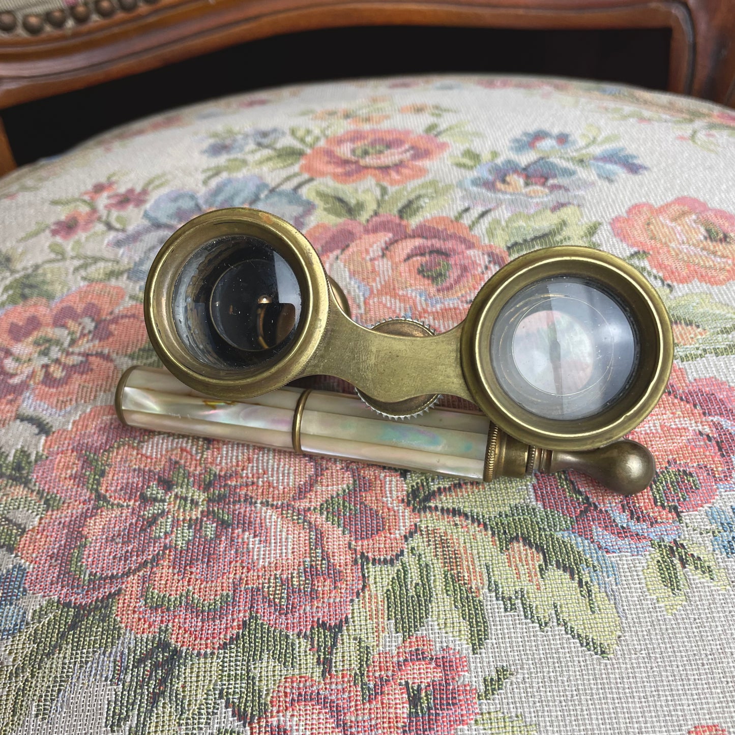 Opera Glasses with Lorgnette Handle