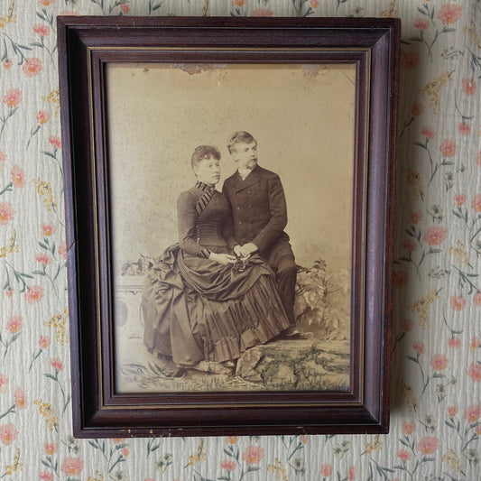 1888 Framed Portrait with Notes