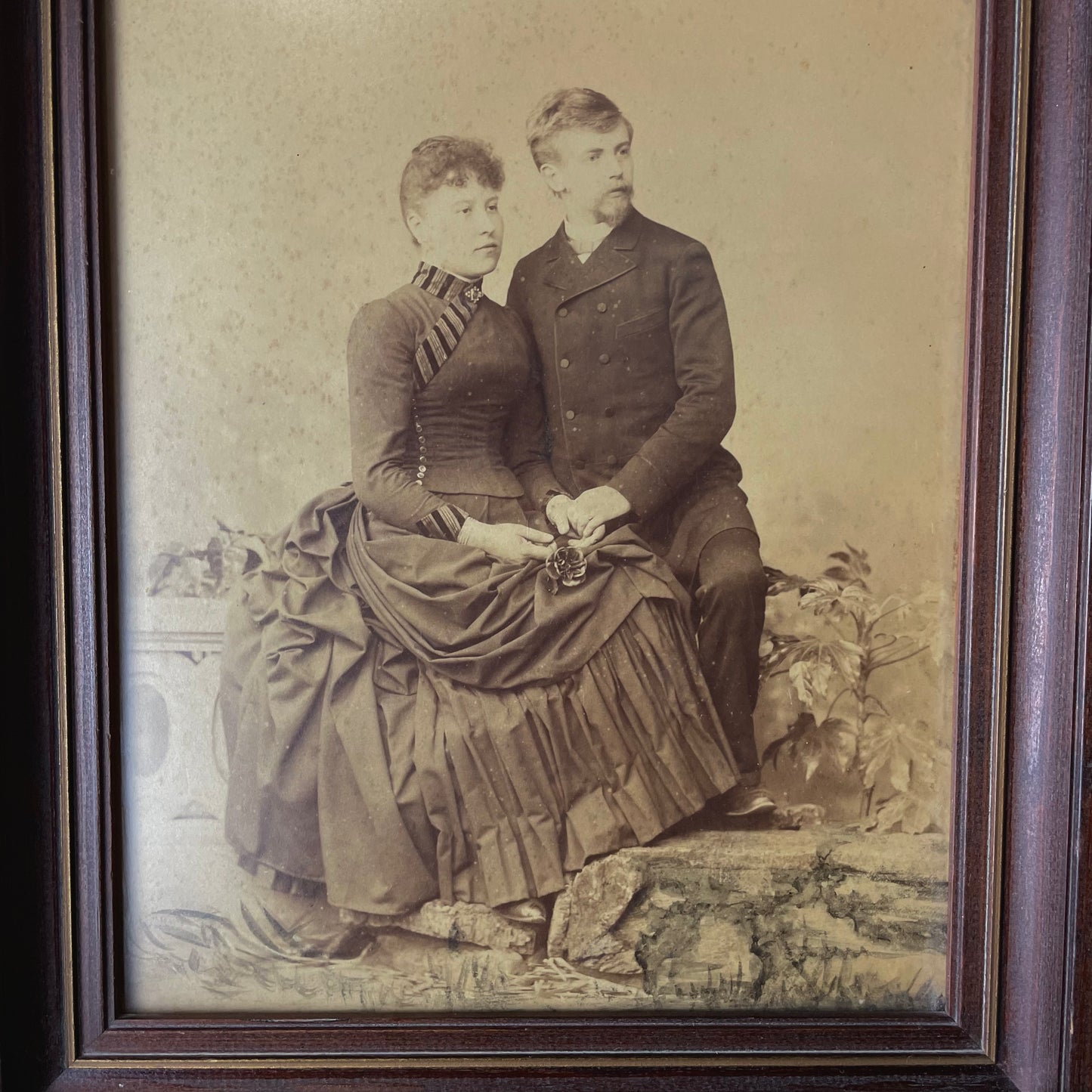 1888 Framed Portrait with Notes