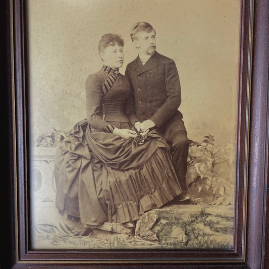 1888 Framed Portrait with Notes