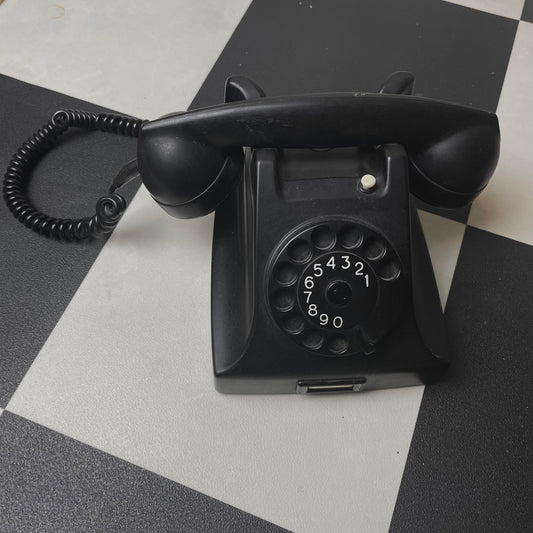 1950s Rotary Phone Black