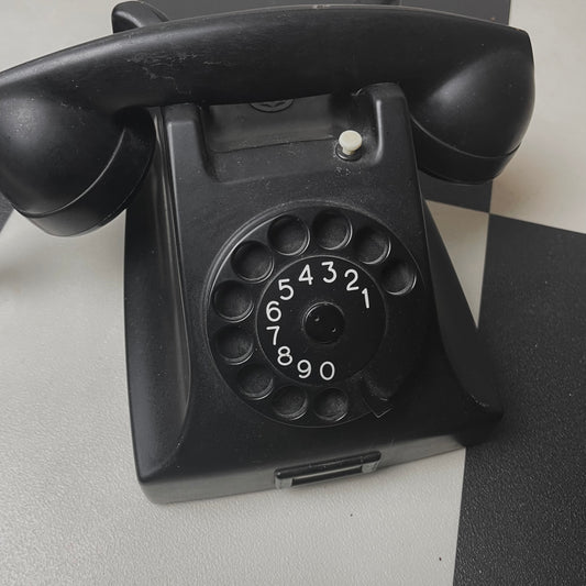 1950s Rotary Phone Black