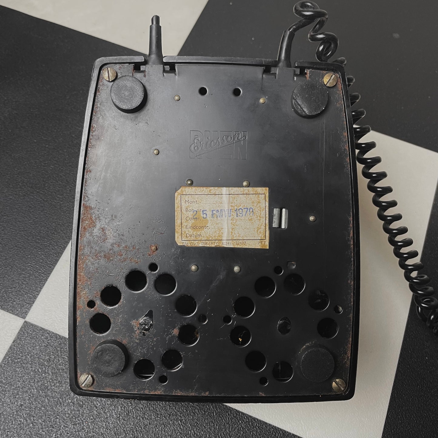 1950s Rotary Phone Black