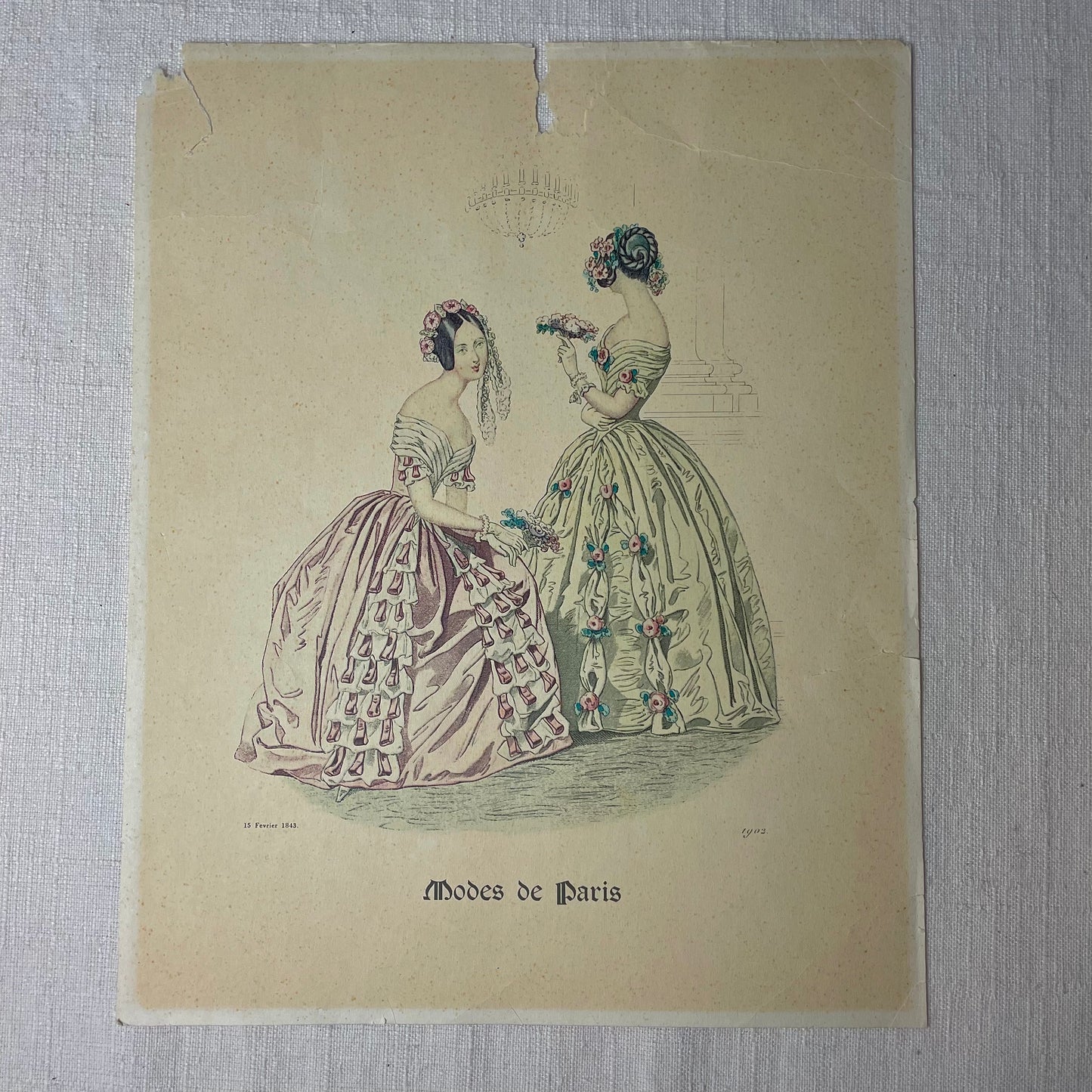 Original 1902 Fashion Print