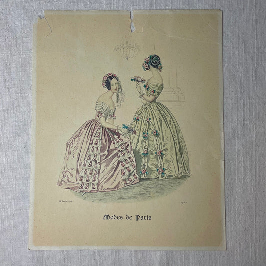 Original 1902 Fashion Print