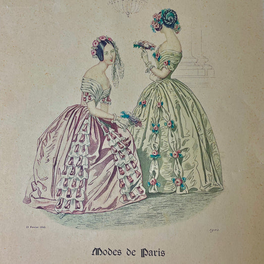 Original 1902 Fashion Print