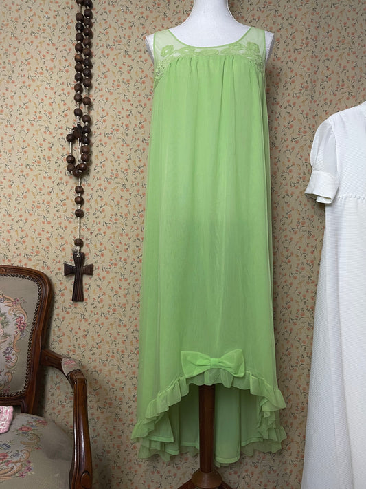 Vintage Apple Green Nightgown