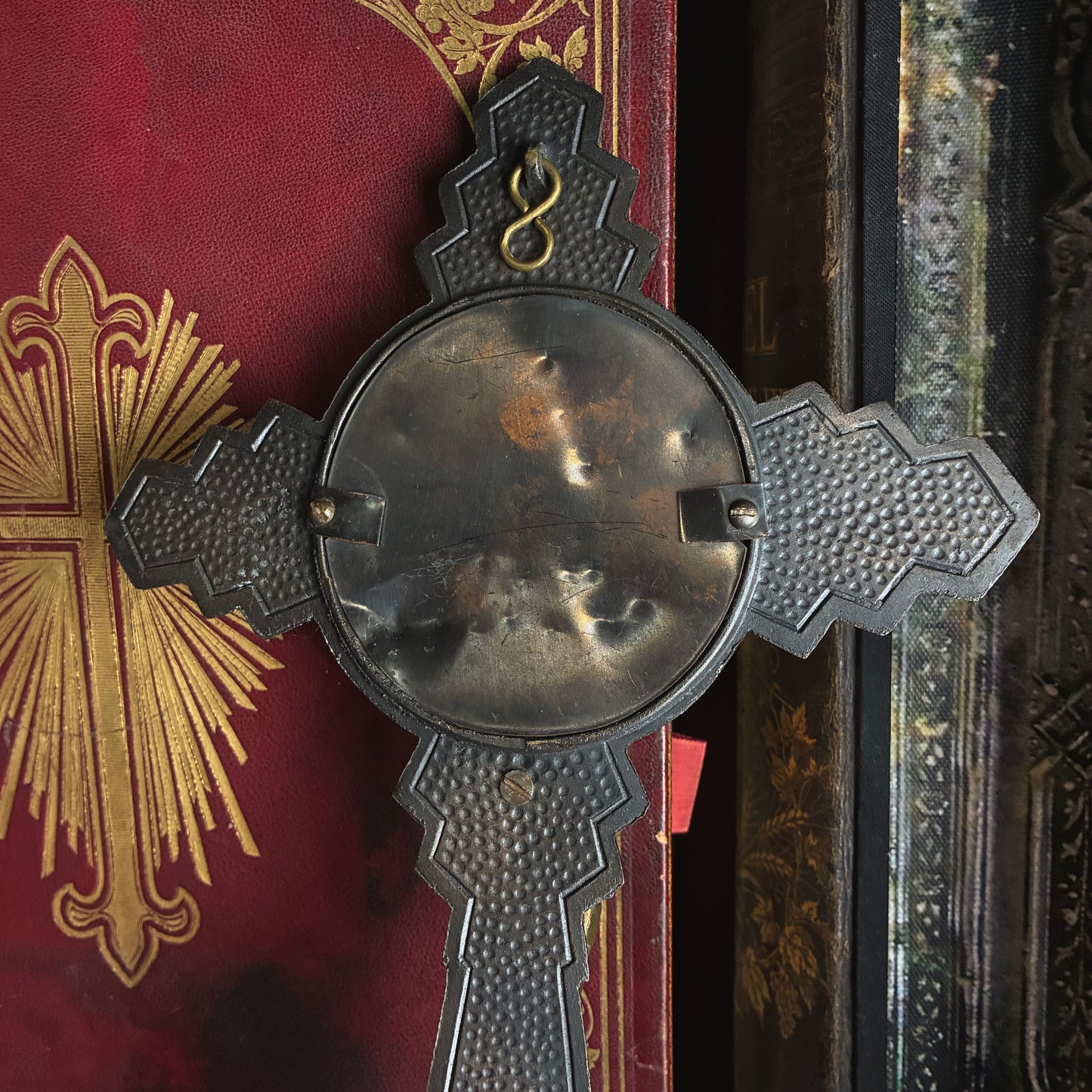 Art Deco Bronze Crucifix