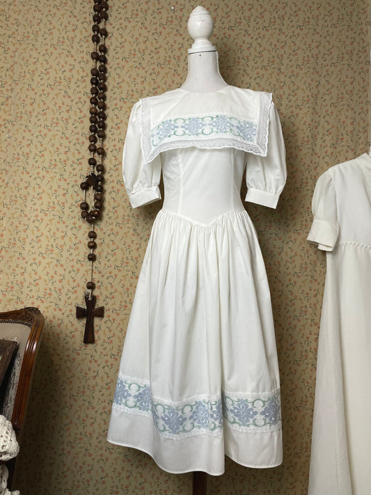 1990s Gunne Sax Lace Dress