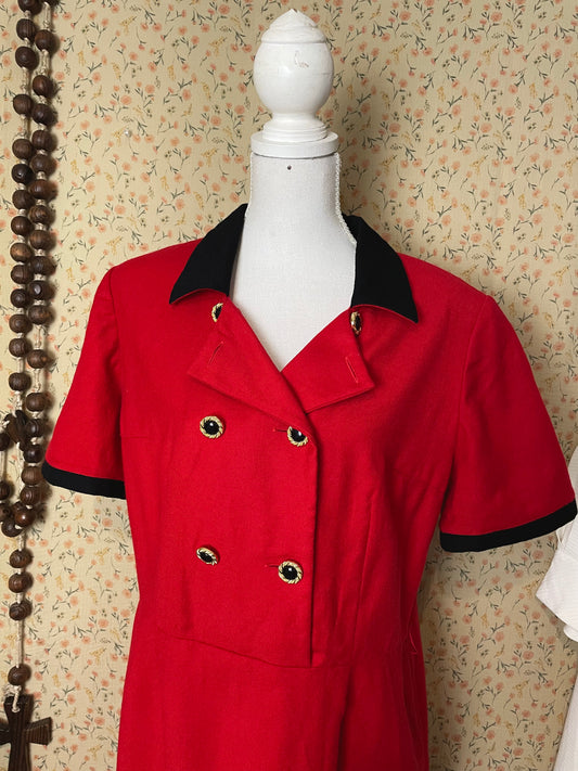 1980s Chêne Wool Dress
