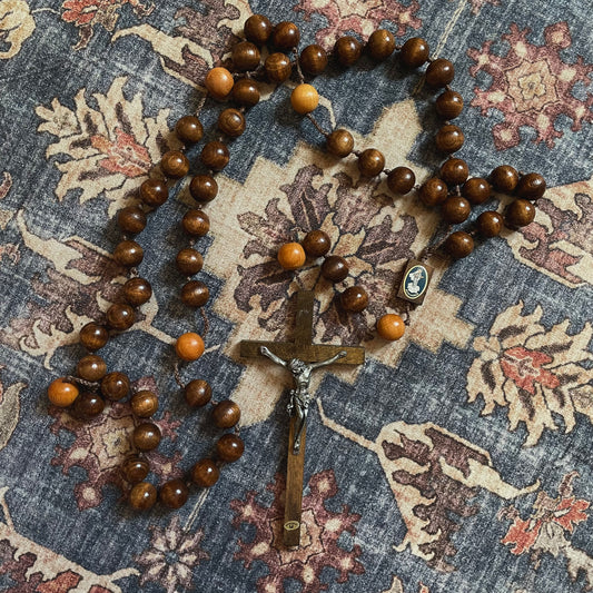 Wooden Rosary Our Lady of Medjugorje