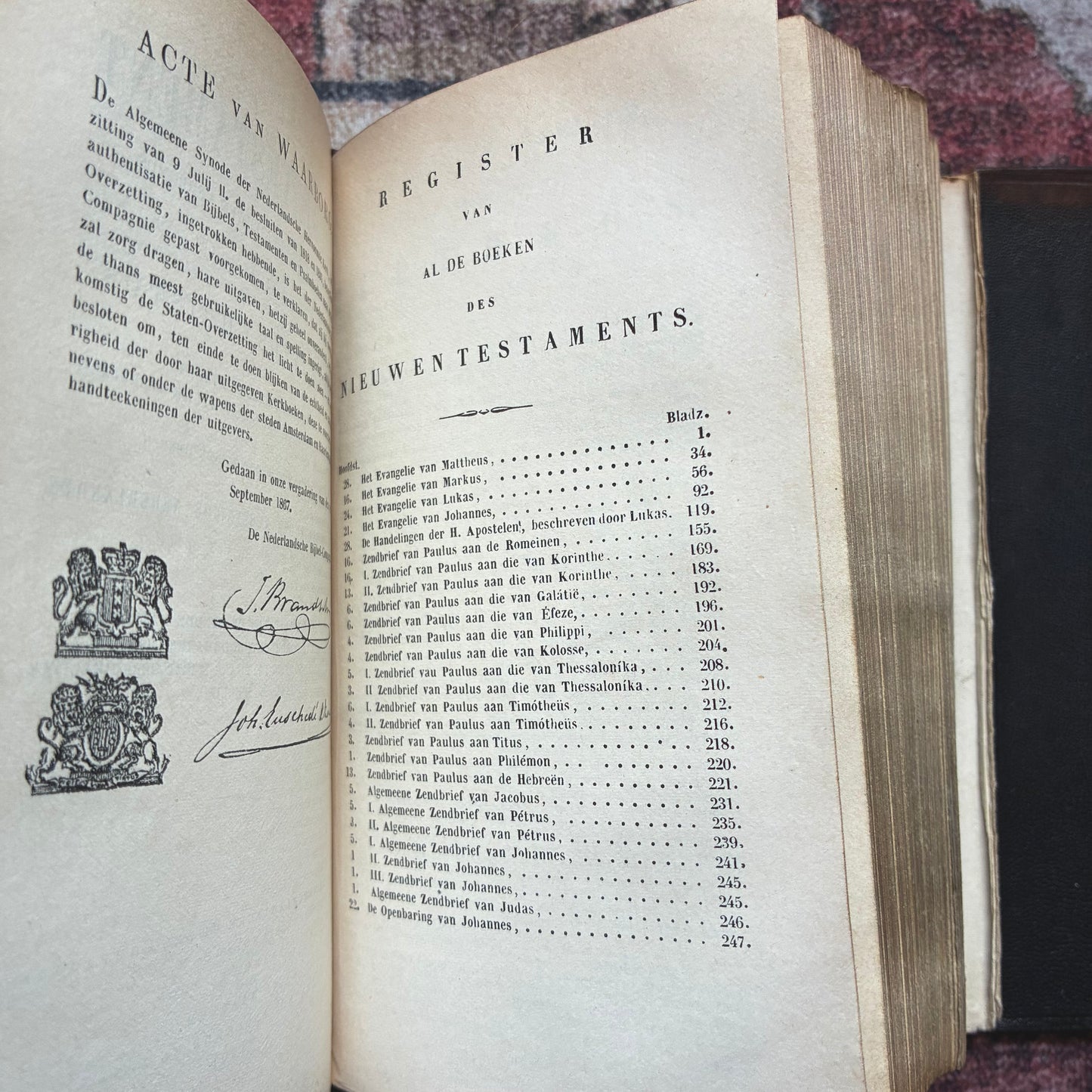 Bible with Silver Hardware