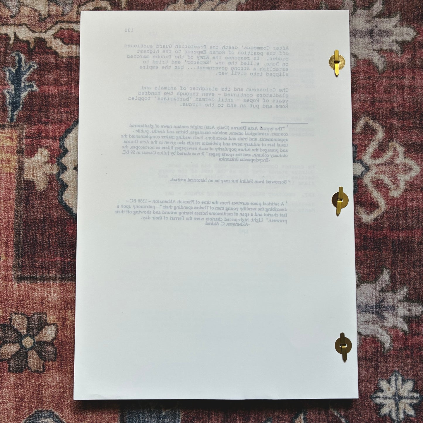 Gladiator Script 1998