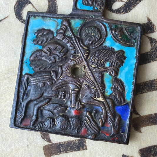 Saint George Copper Icon