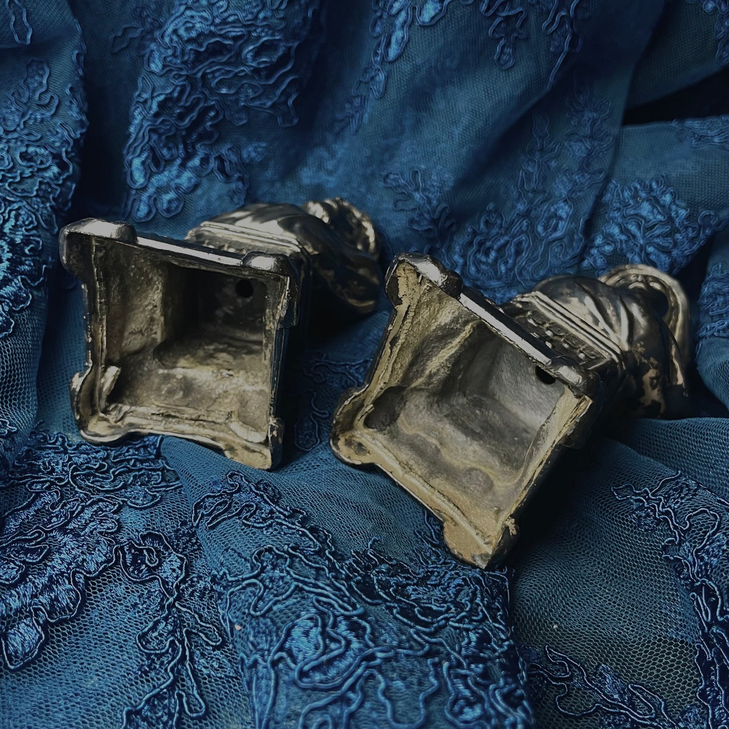 19th Century Jesus Christ & Mary Busts