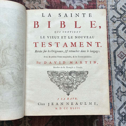La Sainte Bible - The Synode Wallon