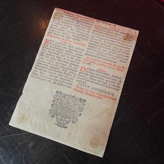 Bulino Engraving 1680 - Saints & Holy Trinity