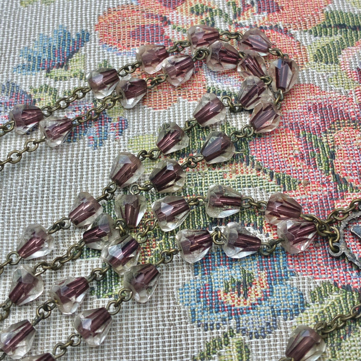 Rosary Two-Tone Glass