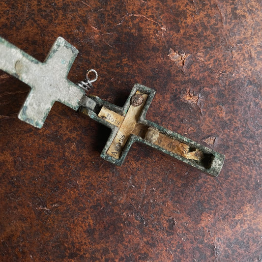 Folding Crucifix with Relic