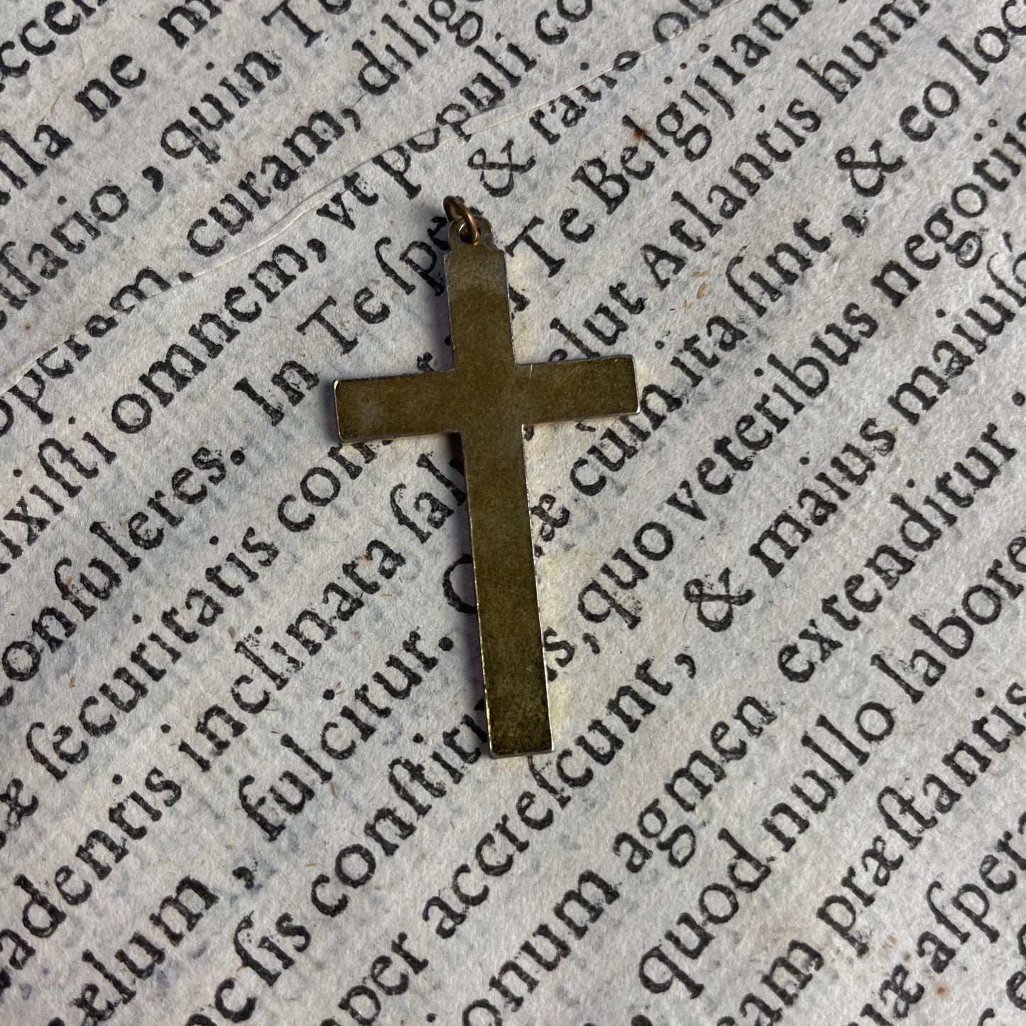 Blue & Gold Cross Pendant