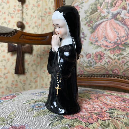 Vintage Porcelain Nun Figurine