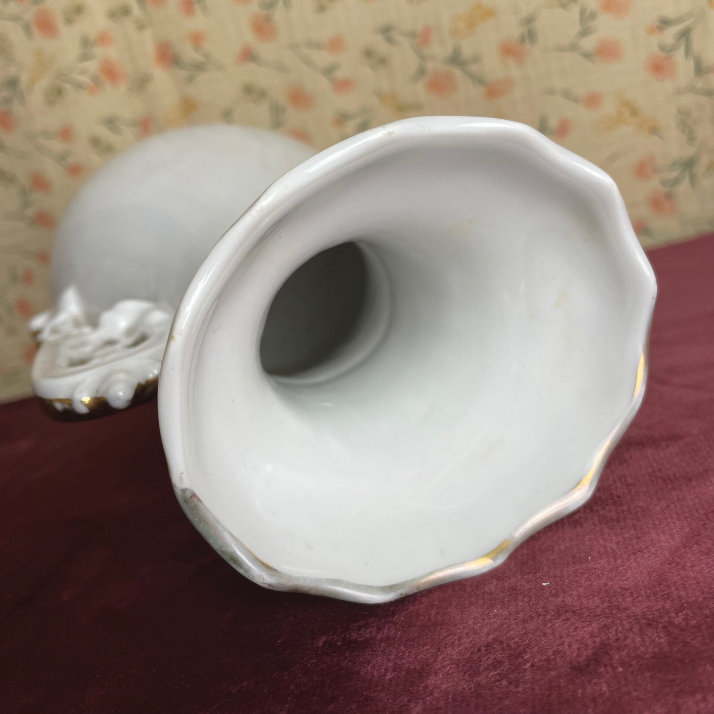 Limoges Porcelain Marian Vase