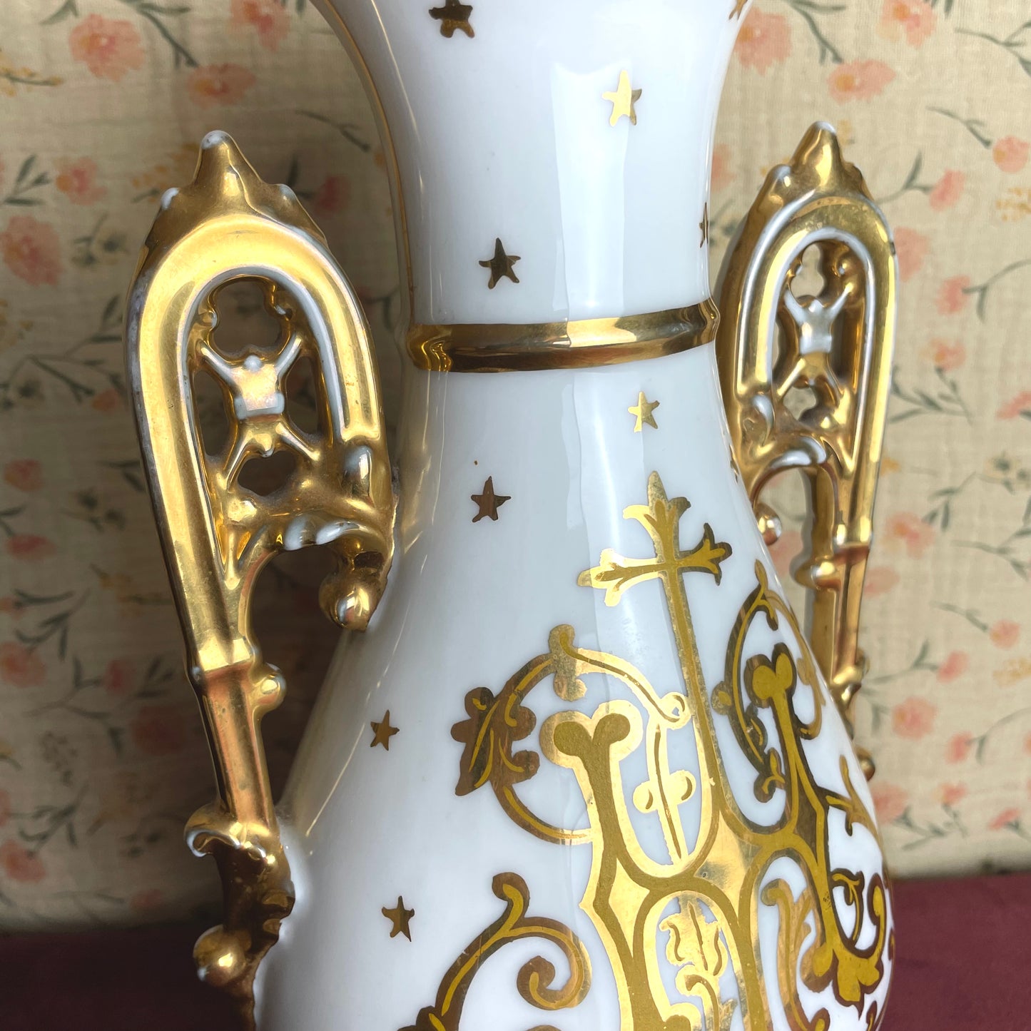 Limoges Porcelain Marian Vase