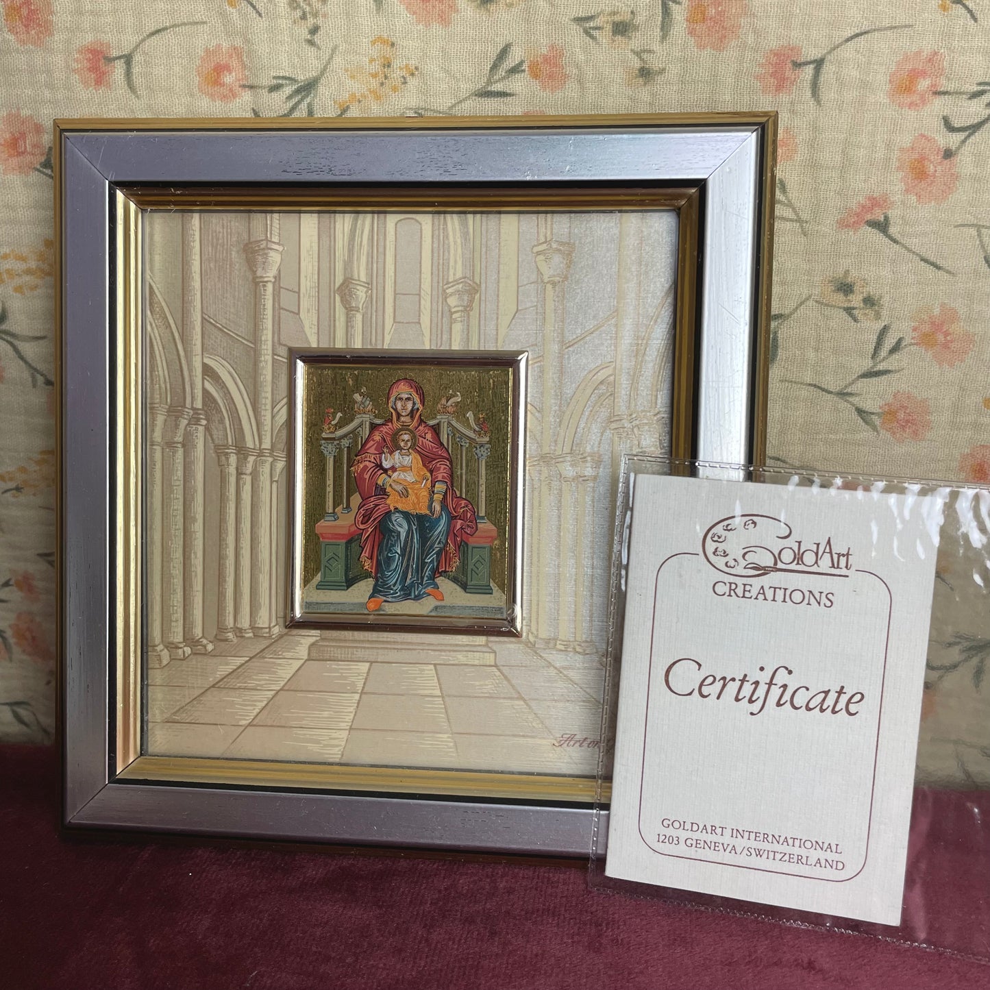 GoldArt Icon Mary Enthroned