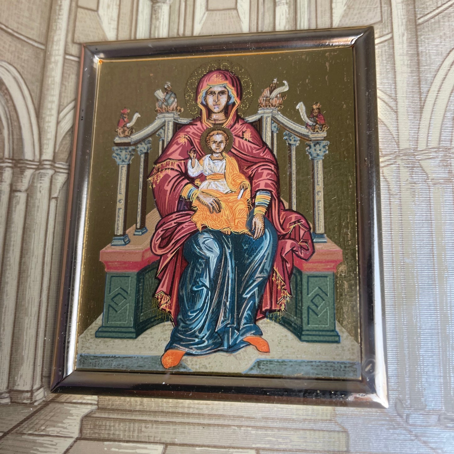 GoldArt Icon Mary Enthroned