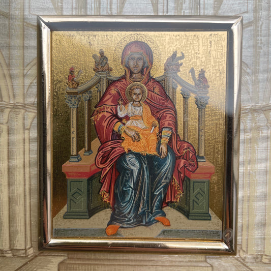 GoldArt Icon Mary Enthroned