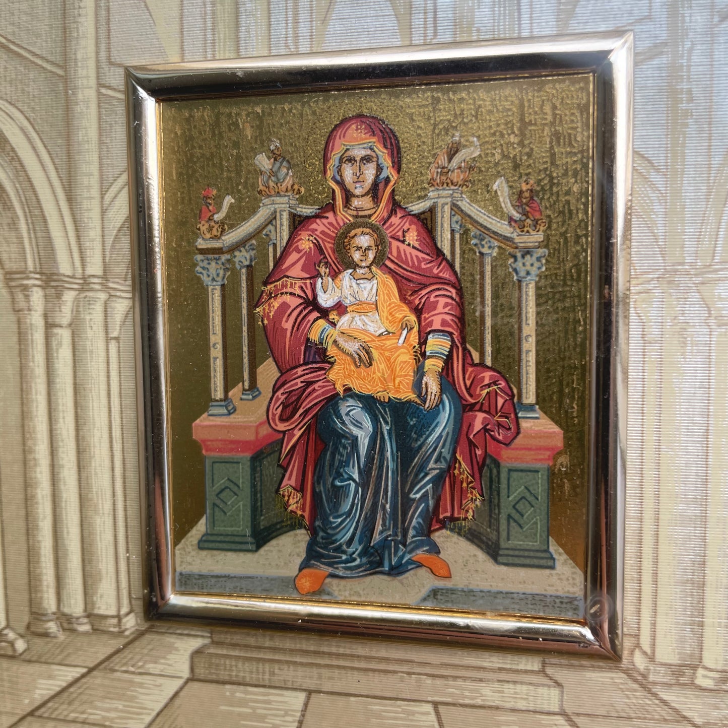 GoldArt Icon Mary Enthroned