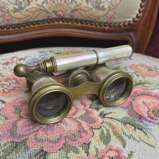 Opera Glasses with Lorgnette Handle