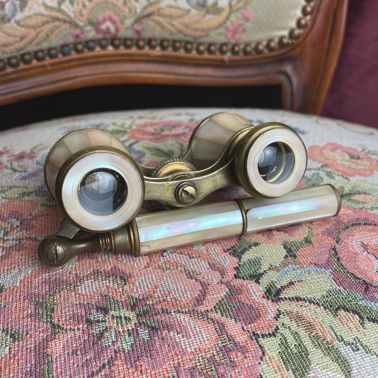 Opera Glasses with Lorgnette Handle