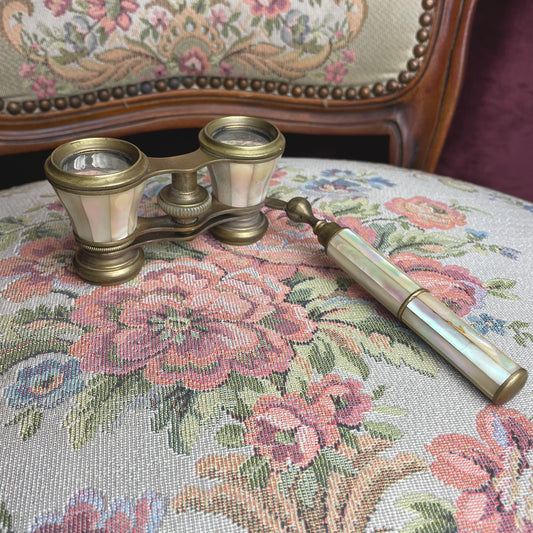 Opera Glasses with Lorgnette Handle