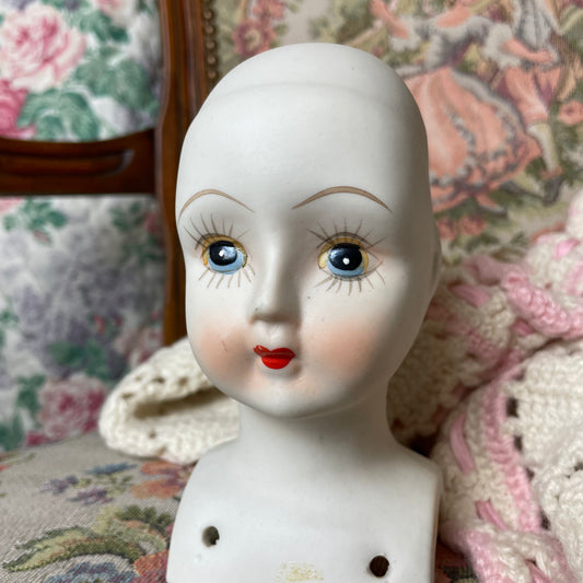 Vintage Biscuit Porcelain Doll Head