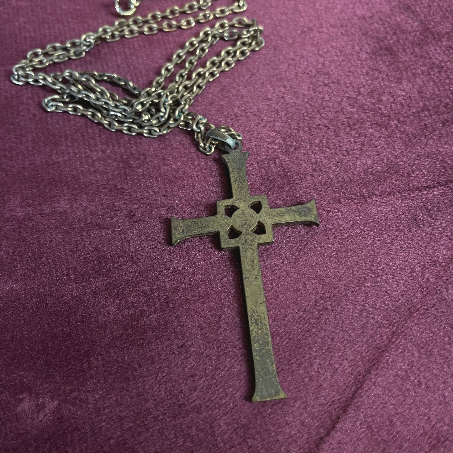 Medieval Latin Cross Necklace