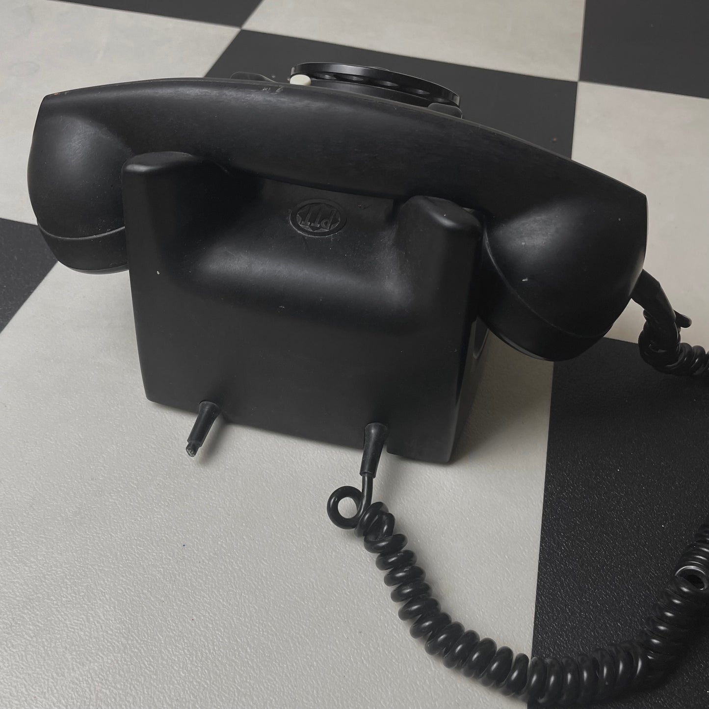 1950s Rotary Phone Black