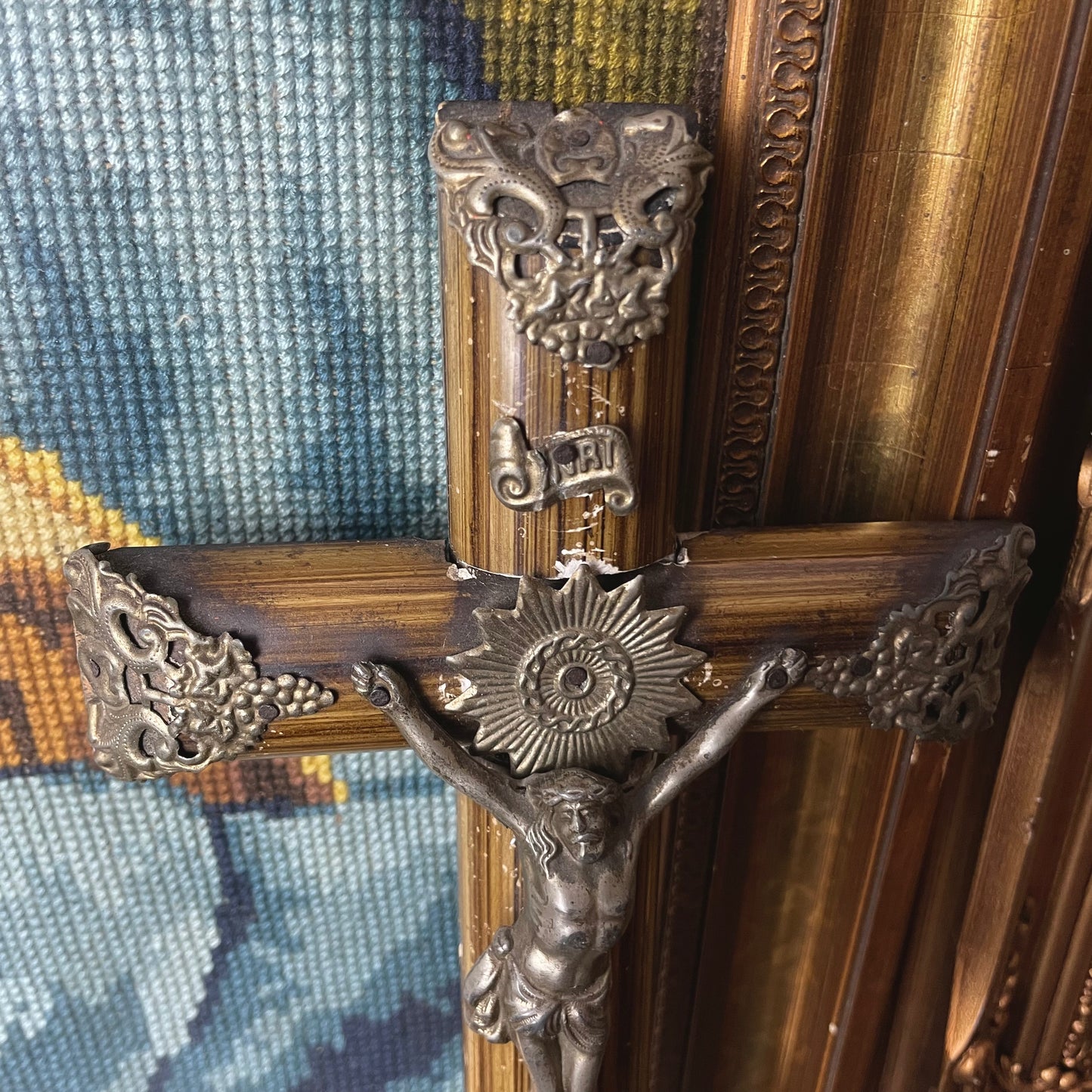 1910s Tin Crucifix