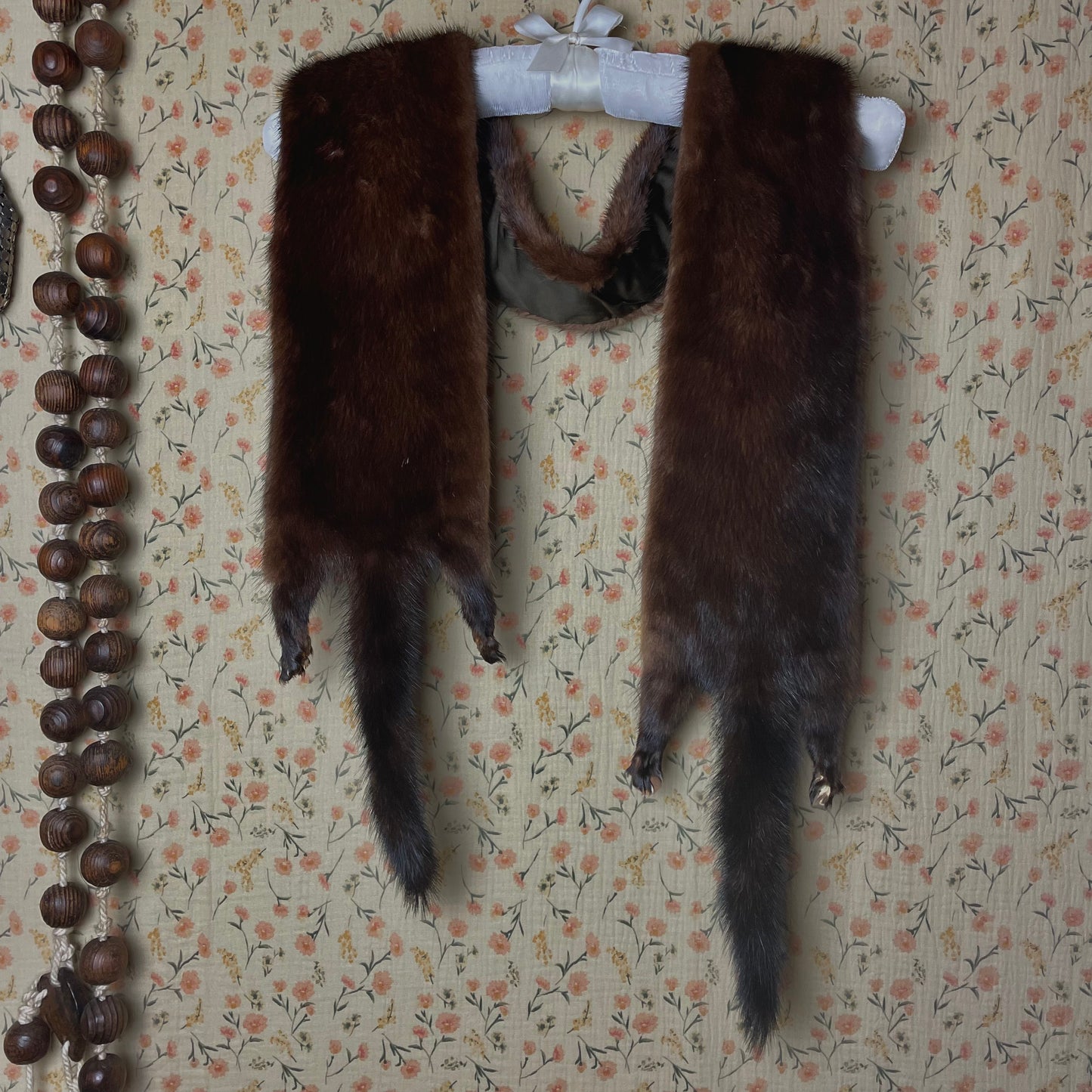 Vintage Mink Scarf with Lining