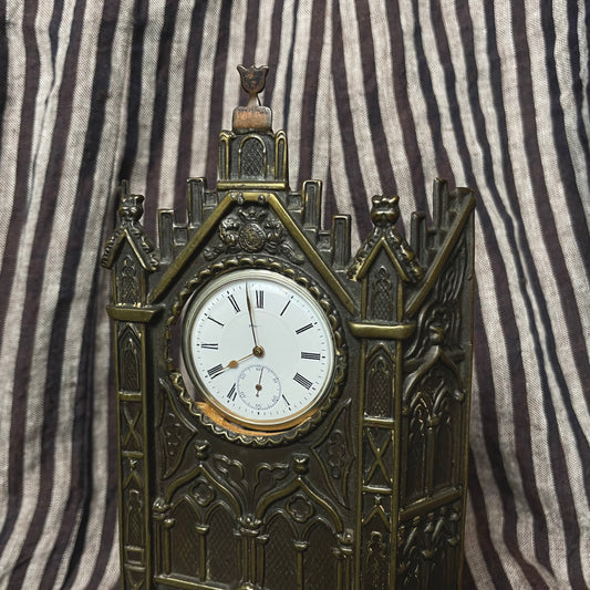 Cathedral Pocket Watch Stand with Watch