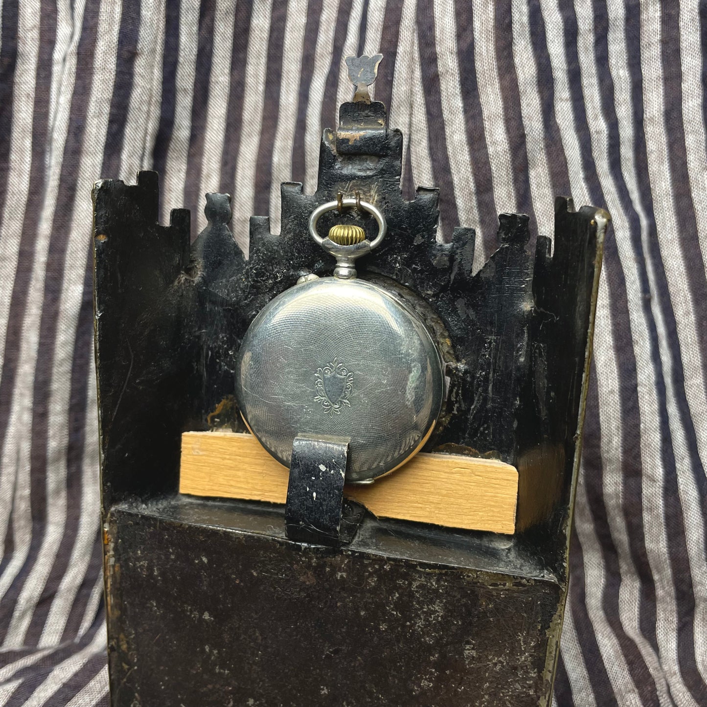 Cathedral Pocket Watch Stand with Watch