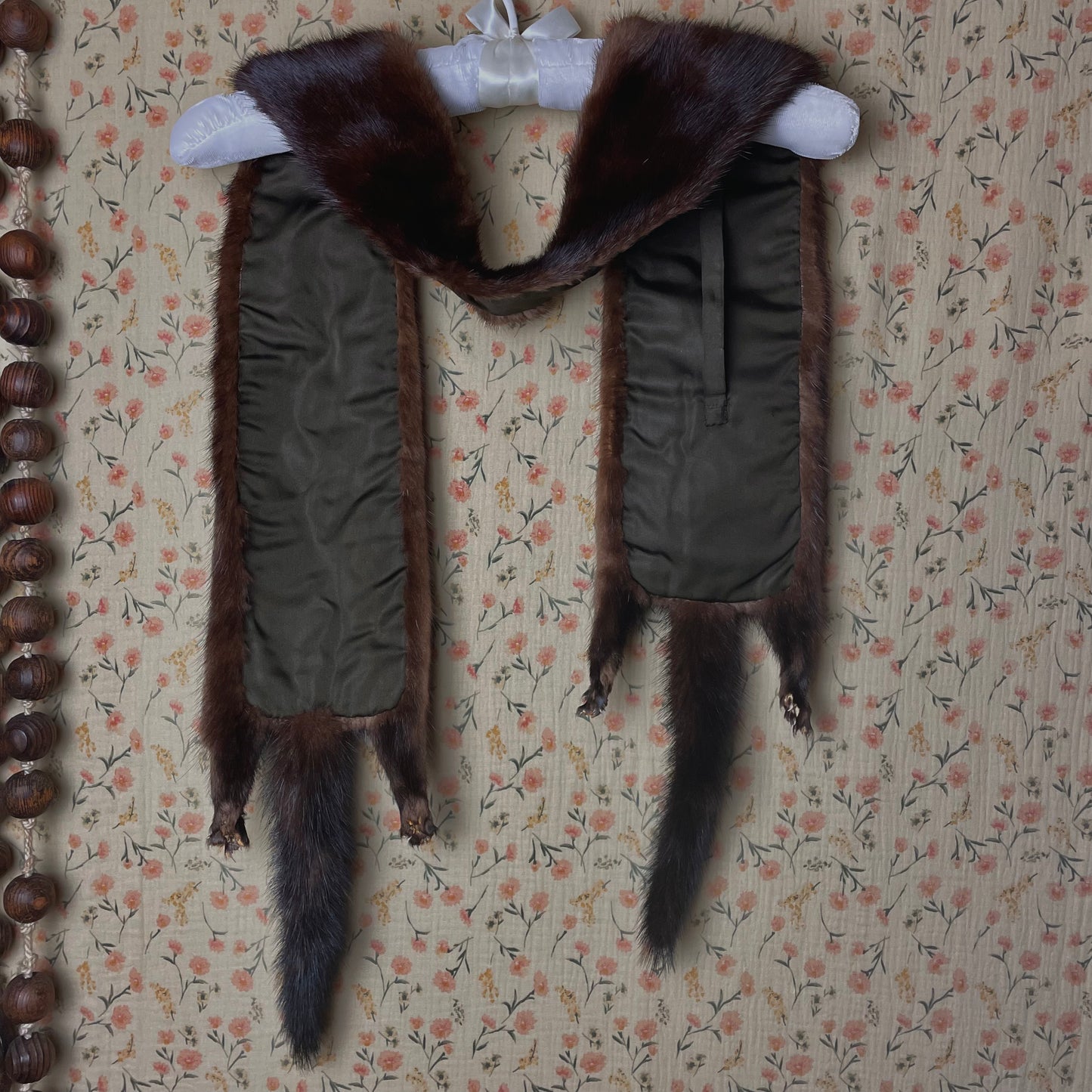 Vintage Mink Scarf with Lining