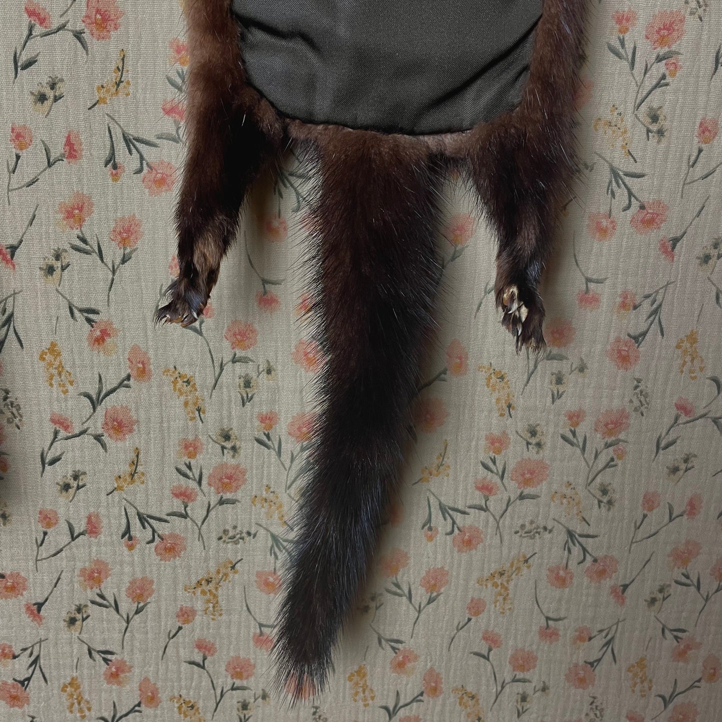 Vintage Mink Scarf with Lining