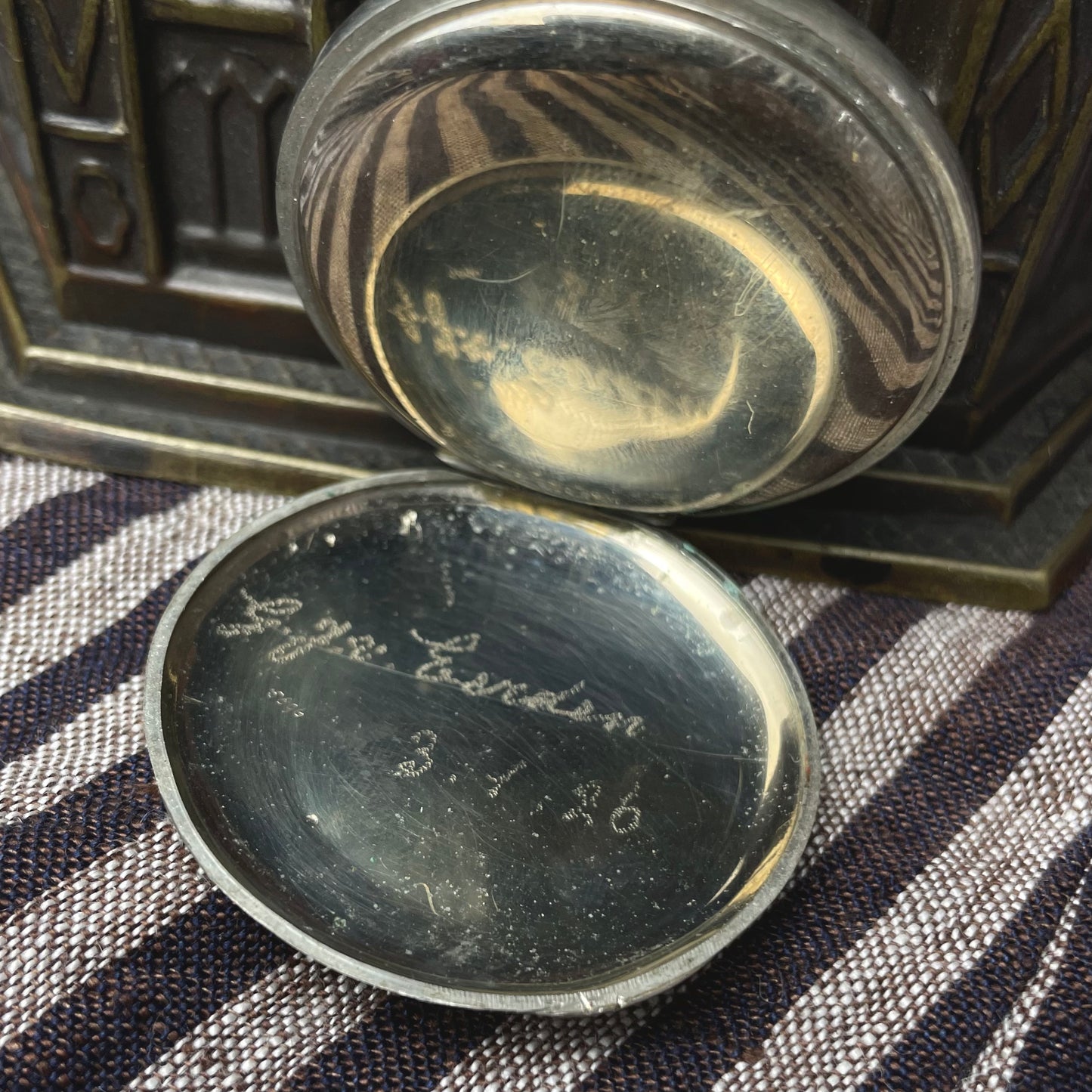 Cathedral Pocket Watch Stand with Watch