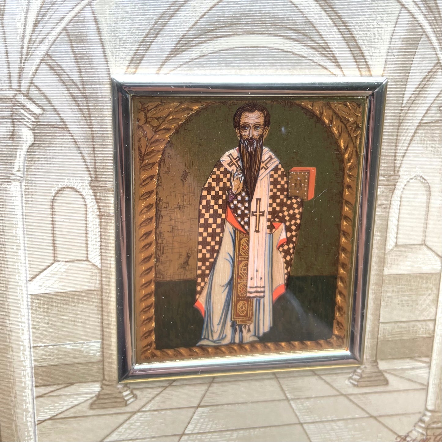 GoldArt Basilius Magnus Icon