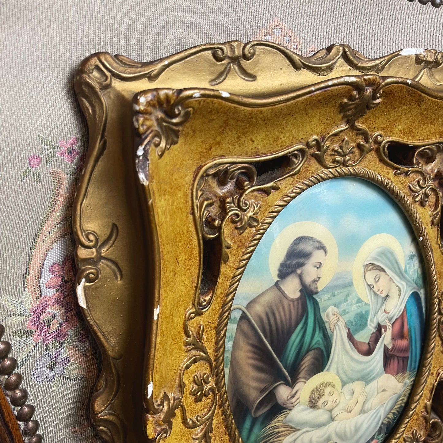 Frame Holy Family Glass Art