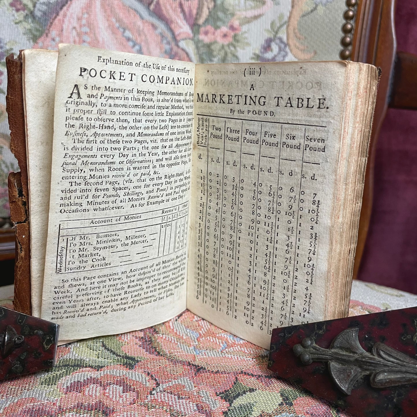 Pocketbook for Ladies 1766