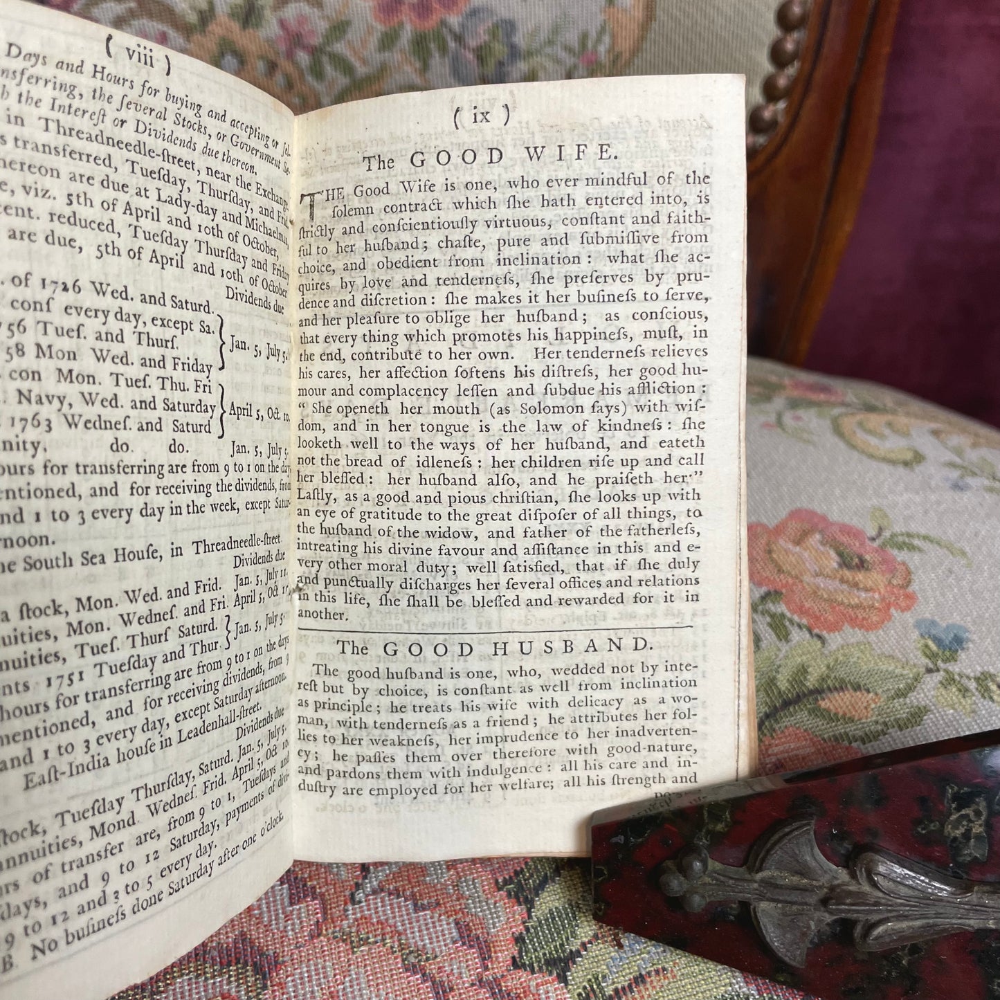 Pocketbook for Ladies 1766